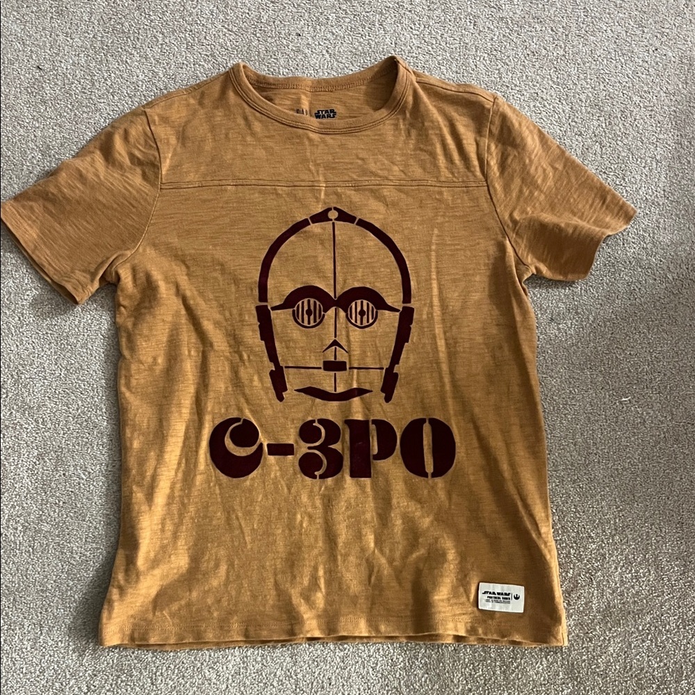 GAP Brown C-3PO Kids Short Sleeve Tee
